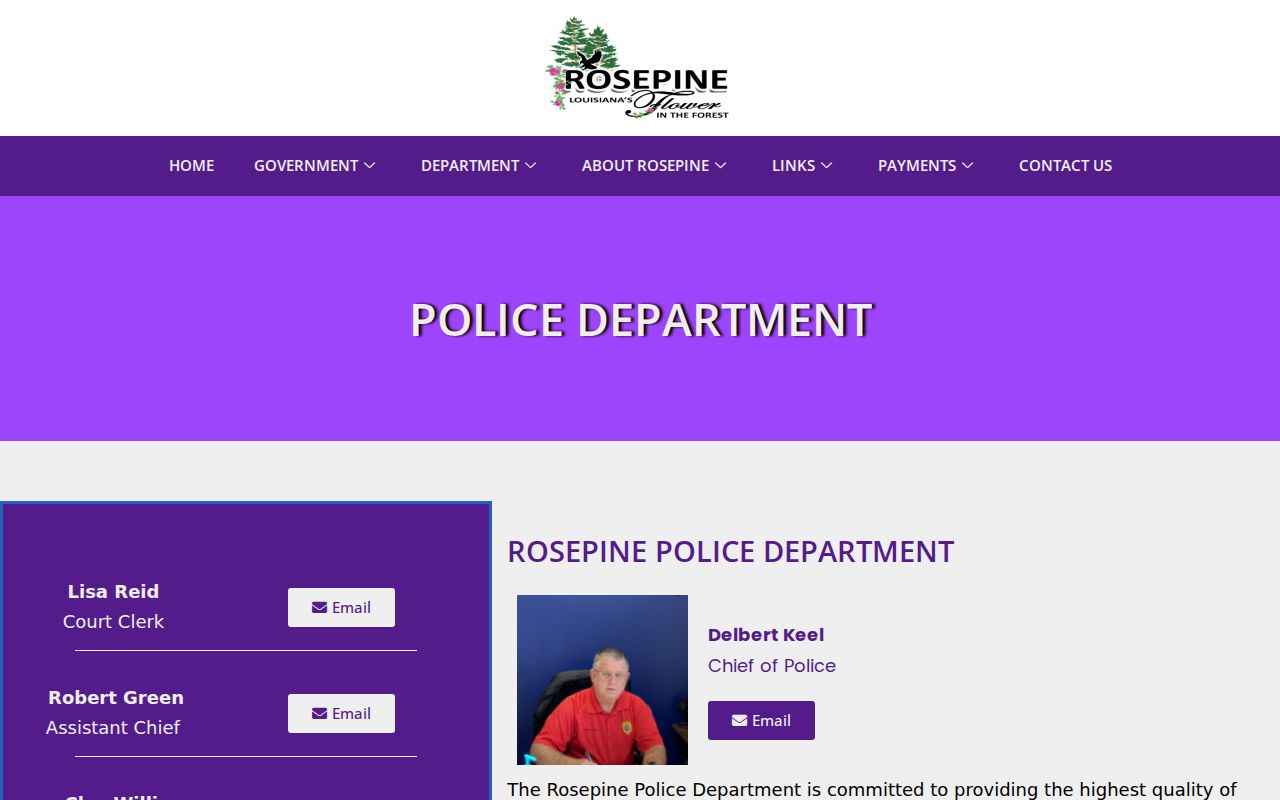 Vernon Parish town police citation payment information for traffic warrant records questions